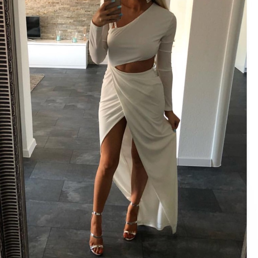White formal dress